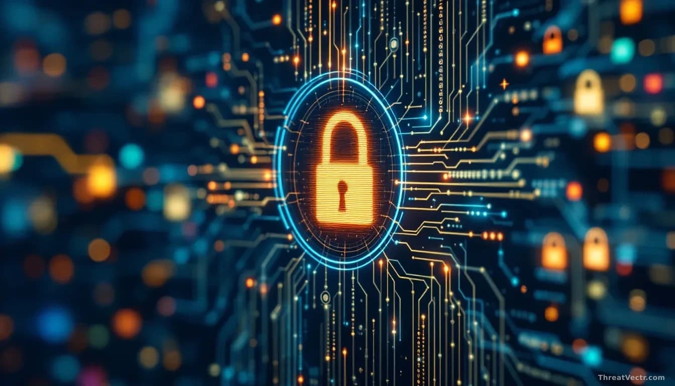 cybersecurity patch update concept with digital locks