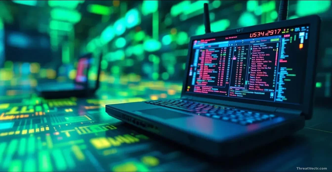 Network routers running Windows and Linux operating systems with their NAT translation tables being exploited to steal live TCP sessions, visualized as hijacked