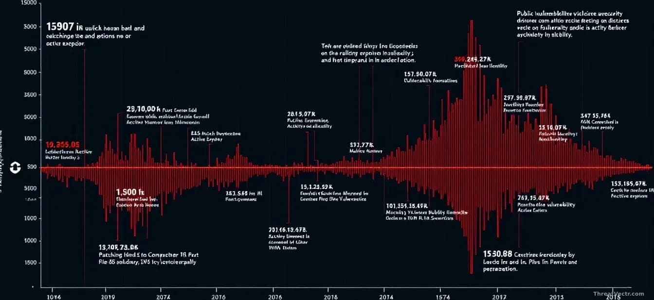 A security timeline visualization showing the shrinking window between public vulnerability disclosure and active exploit availability, with hours marked in red
