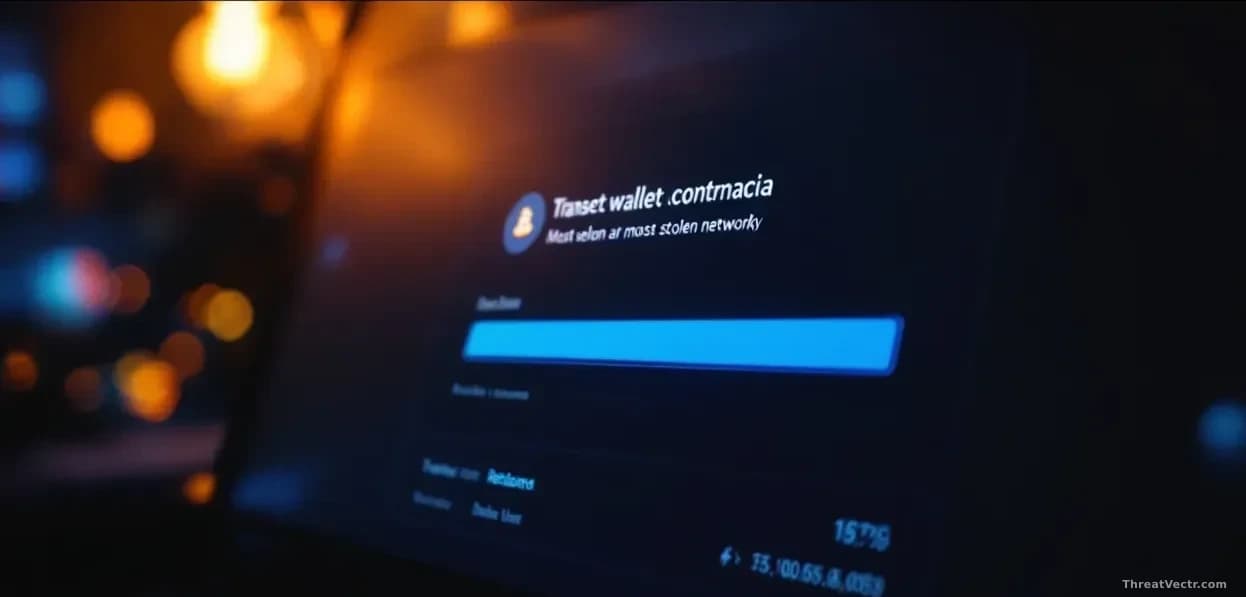 A digital wallet interface displayed on a dark screen showing a transaction confirmation with a large partial progress bar, representing the return of most stol